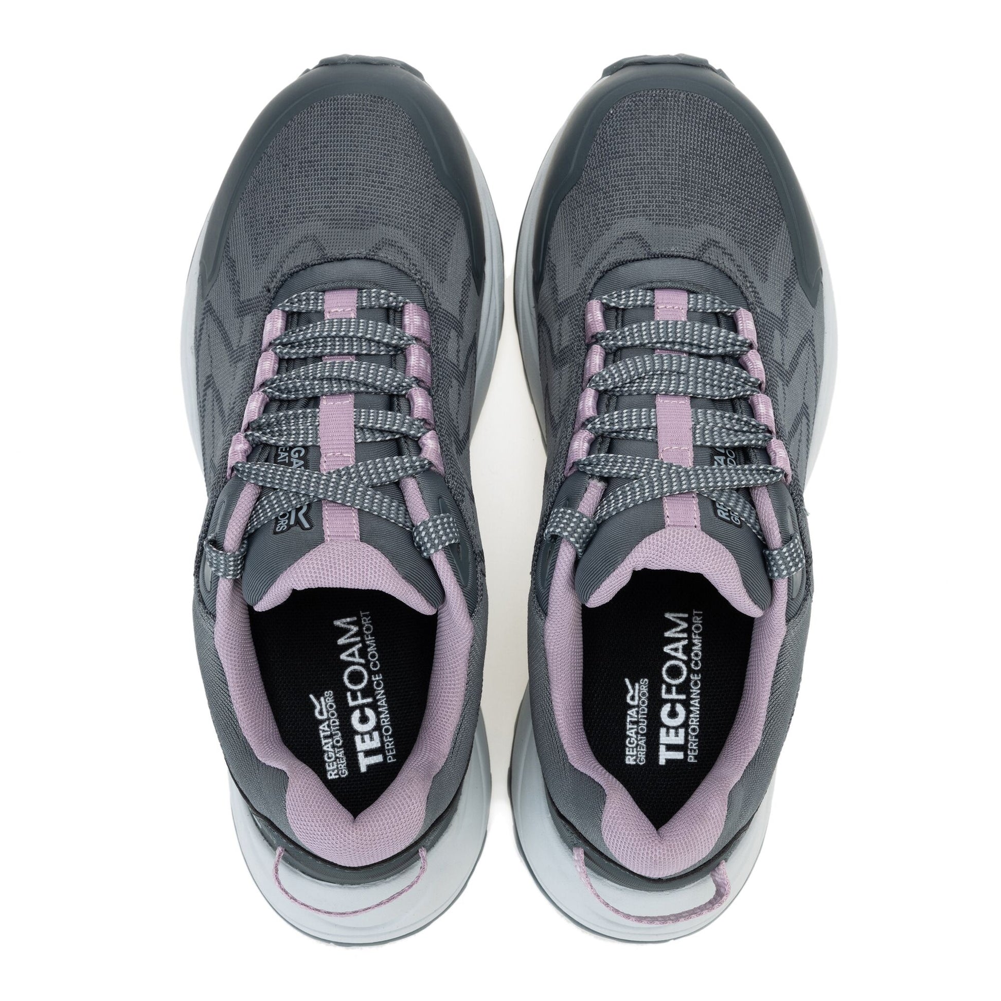 Dark Storm-Powder Lilac - Pack Shot - Regatta Womens-Ladies Cruize Trainers