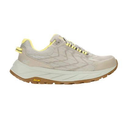 Parchment-Canary Yellow - Side - Regatta Womens-Ladies Cruize Trainers
