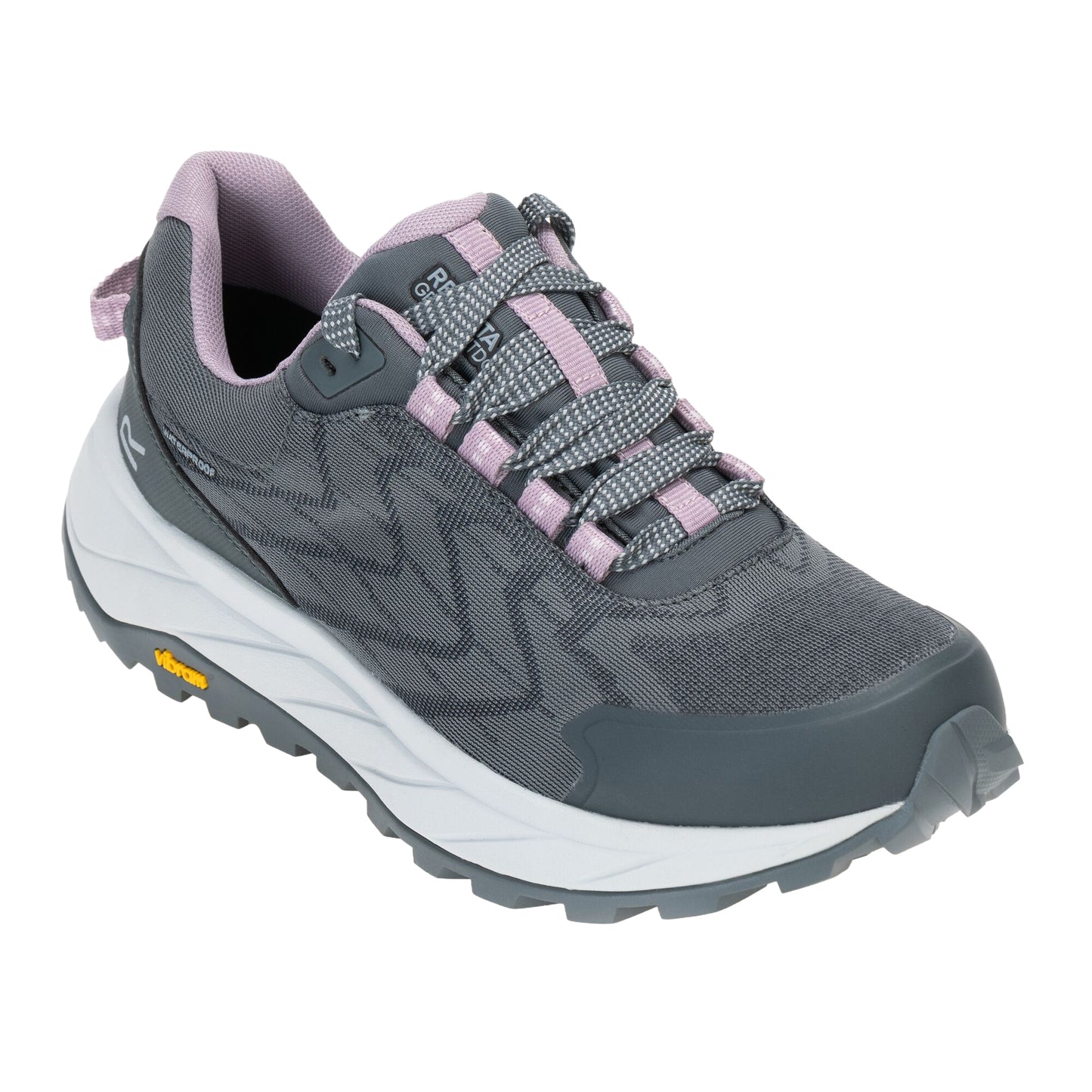 Dark Storm-Powder Lilac - Front - Regatta Womens-Ladies Cruize Trainers