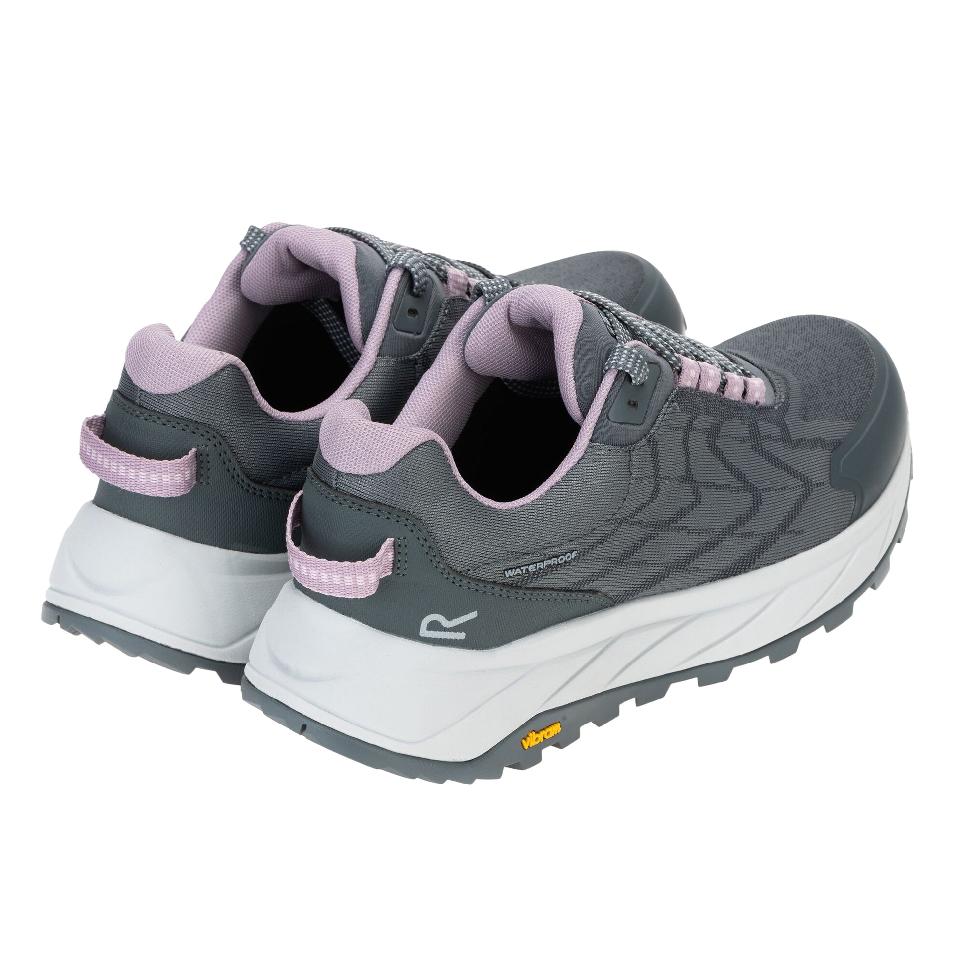 Dark Storm-Powder Lilac - Back - Regatta Womens-Ladies Cruize Trainers