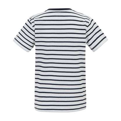 White-Navy - Back - Regatta Childrens-Kids Bosley Stripe T-Shirt