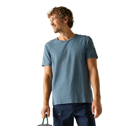 China Blue - Lifestyle - Regatta Mens Finlo Logo T-Shirt