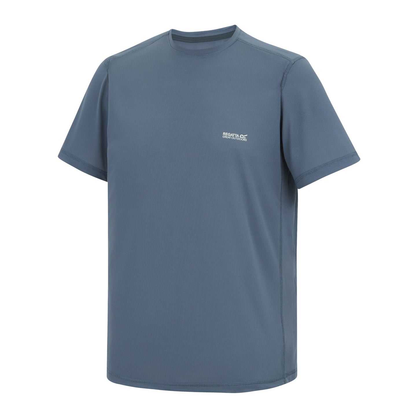 China Blue - Side - Regatta Mens Fingal Stretch T-Shirt