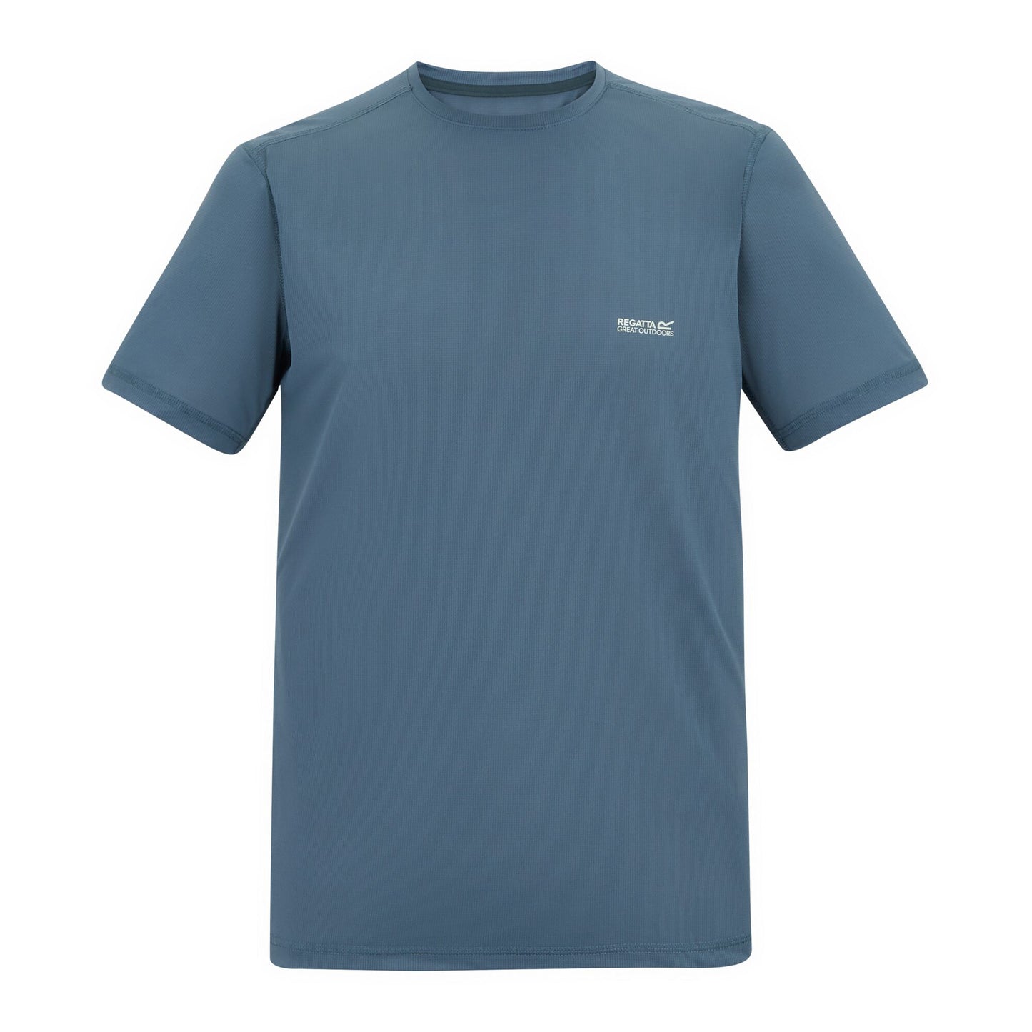 China Blue - Front - Regatta Mens Fingal Stretch T-Shirt