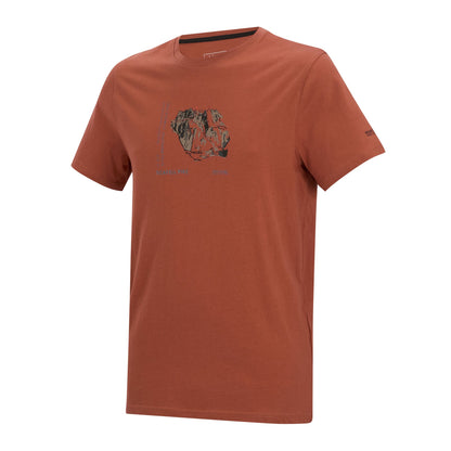 Brick - Side - Regatta Mens Breezed Mountain Flow T-Shirt