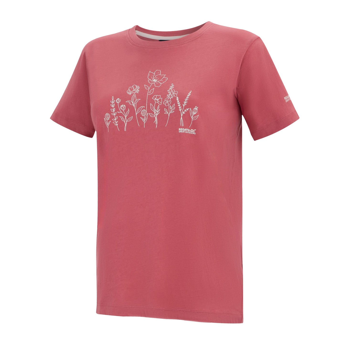 Slate Rose - Side - Regatta Womens-Ladies Filandra VX Floral T-Shirt