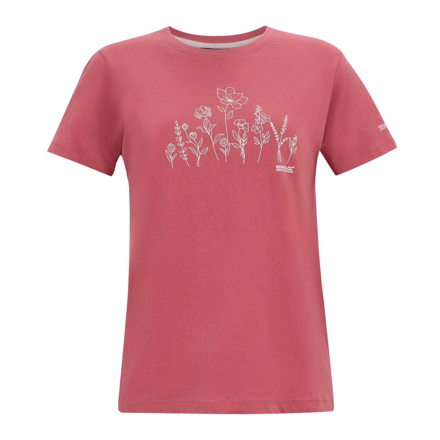Slate Rose - Front - Regatta Womens-Ladies Filandra VX Floral T-Shirt