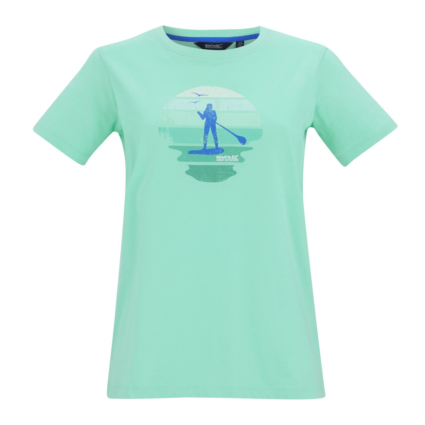 Ice Green - Front - Regatta Womens-Ladies Filandra VX Sunset Paddleboard T-Shirt