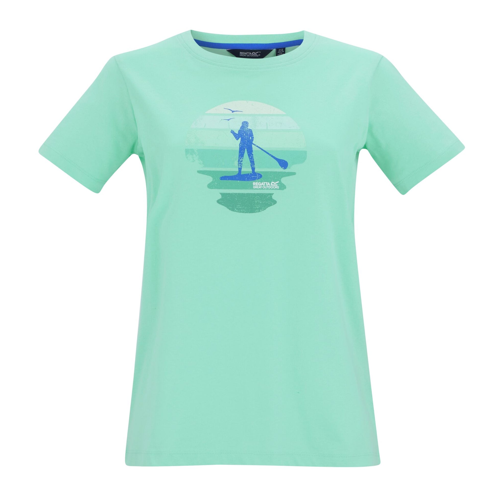 Ice Green - Front - Regatta Womens-Ladies Filandra VX Sunset Paddleboard T-Shirt