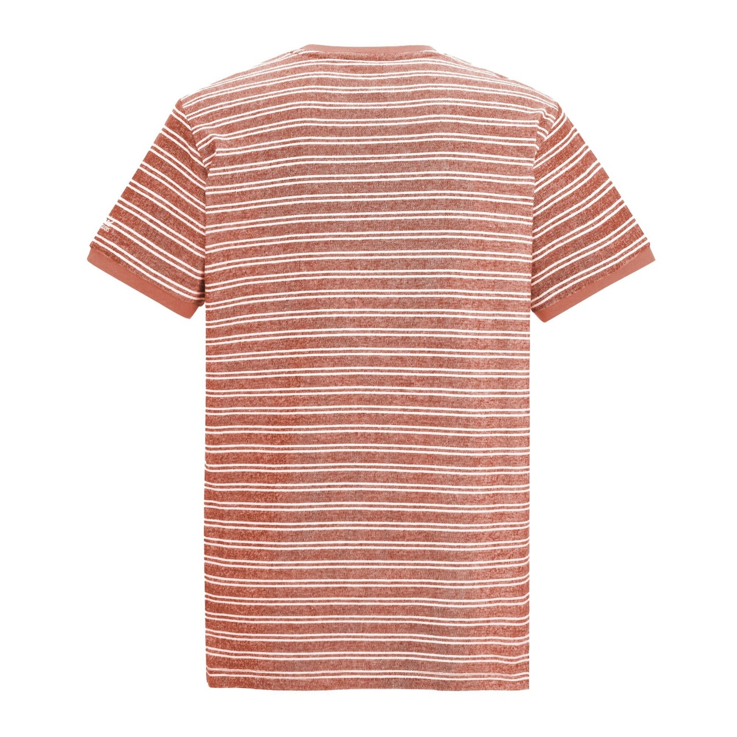Brick-White Stone - Back - Regatta Mens Benlin Striped T-Shirt
