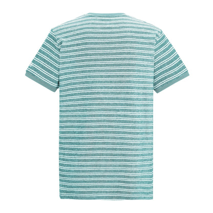 Arctic White - Back - Regatta Mens Benlin Striped T-Shirt