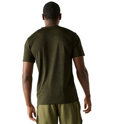 Dark Khaki Marl - Pack Shot - Regatta Mens Fingal Landscape T-Shirt