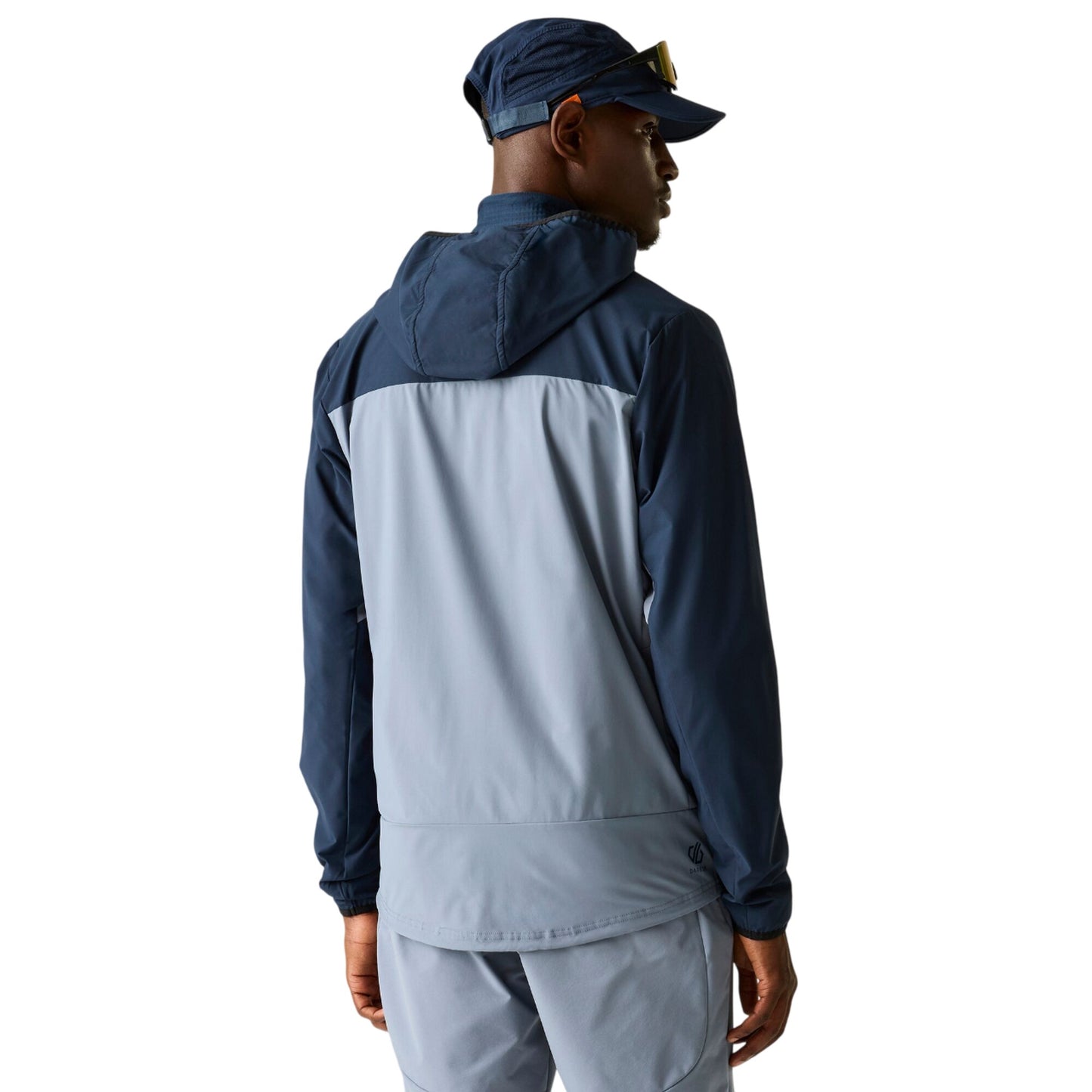 Navy-Mercury - Back - Dare 2B Mens Endurance Contrast Detail Soft Shell Jacket