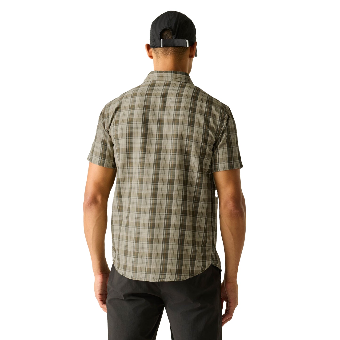 Light Sage - Pack Shot - Regatta Mens Mindano Multi Check Short-Sleeved Shirt