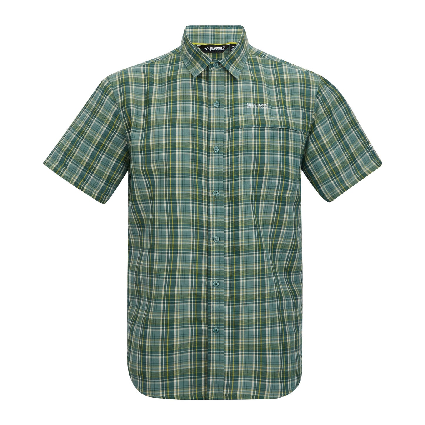 Arctic - Front - Regatta Mens Mindano Multi Check Short-Sleeved Shirt