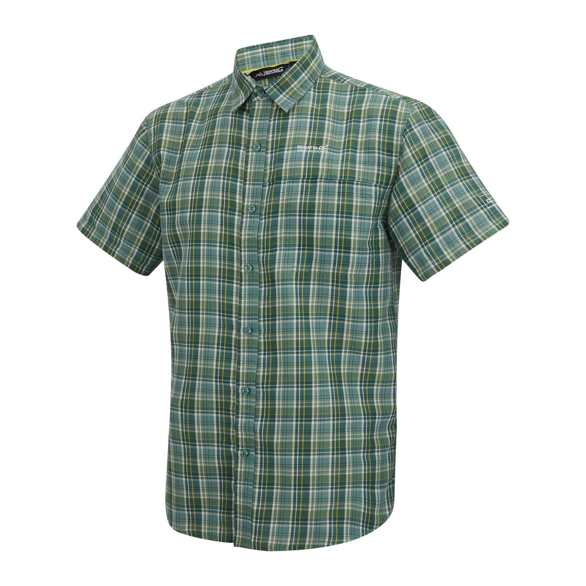 Arctic - Side - Regatta Mens Mindano Multi Check Short-Sleeved Shirt