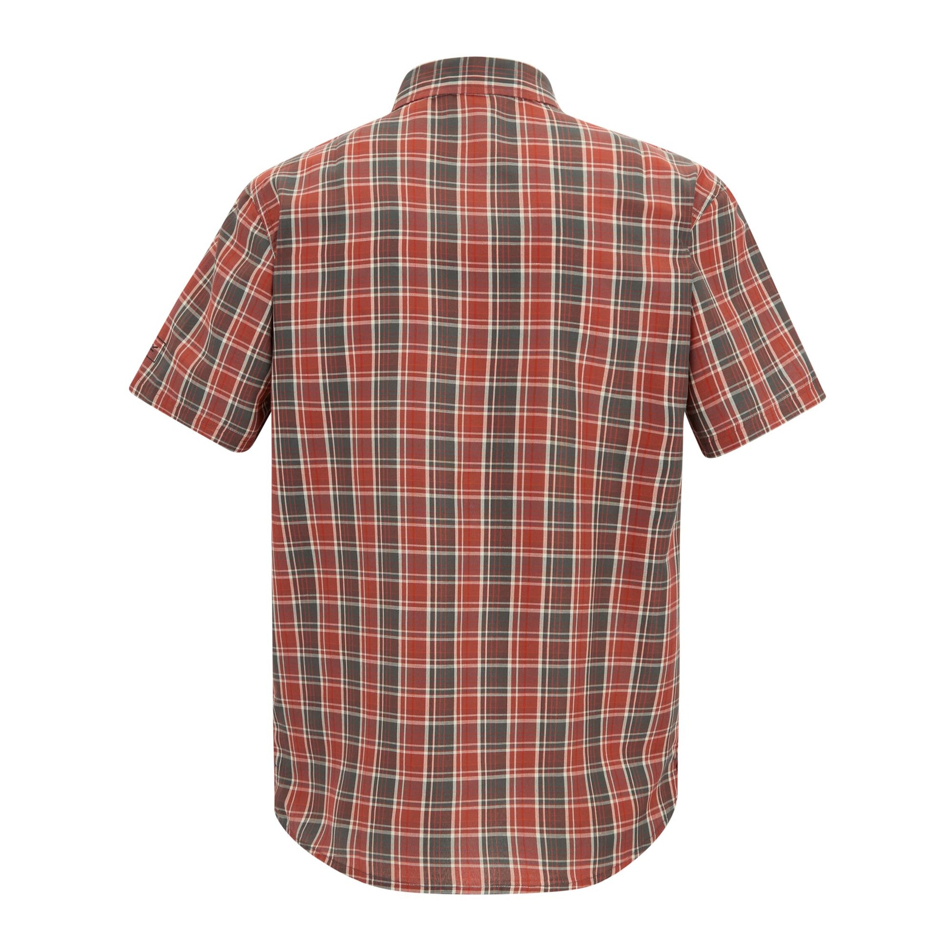 Dark Storm - Back - Regatta Mens Mindano Multi Check Short-Sleeved Shirt