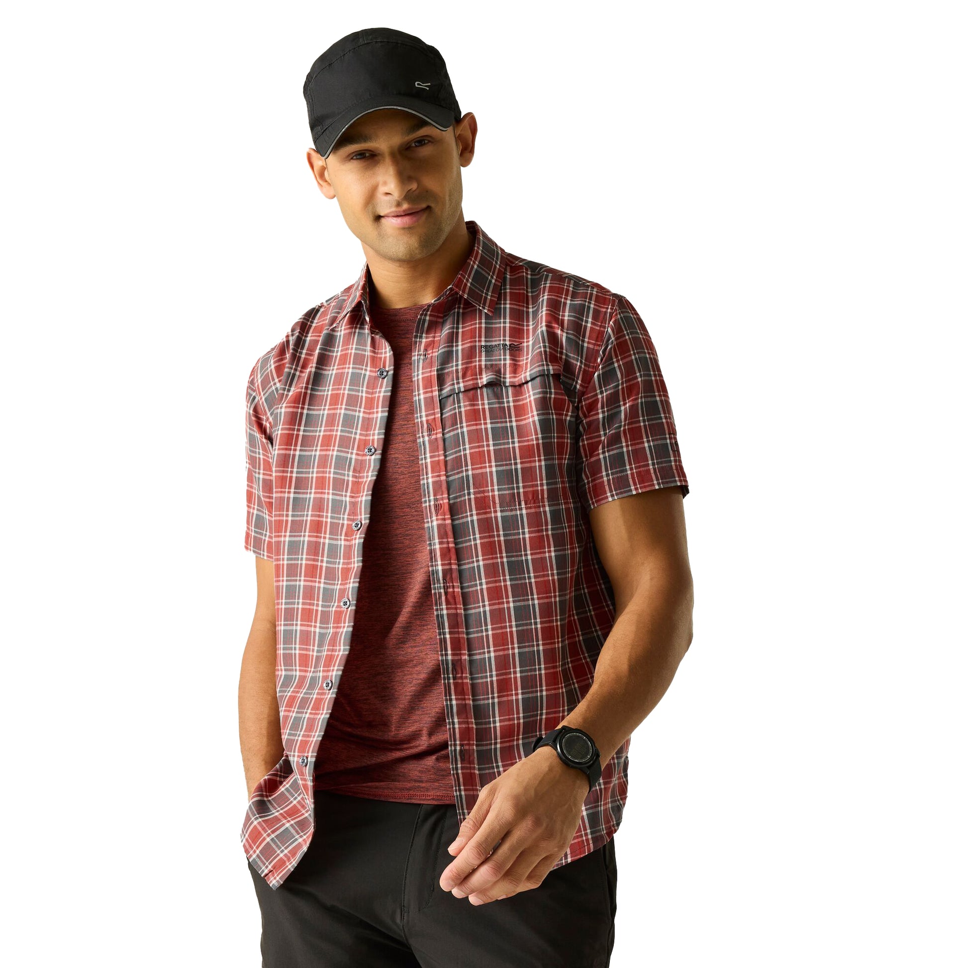Dark Storm - Lifestyle - Regatta Mens Mindano Multi Check Short-Sleeved Shirt