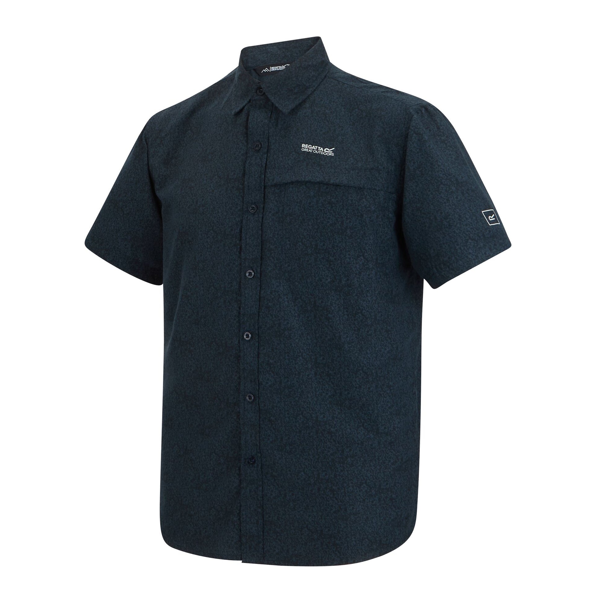 Night Sky - Side - Regatta Mens Mindano Textured Shirt
