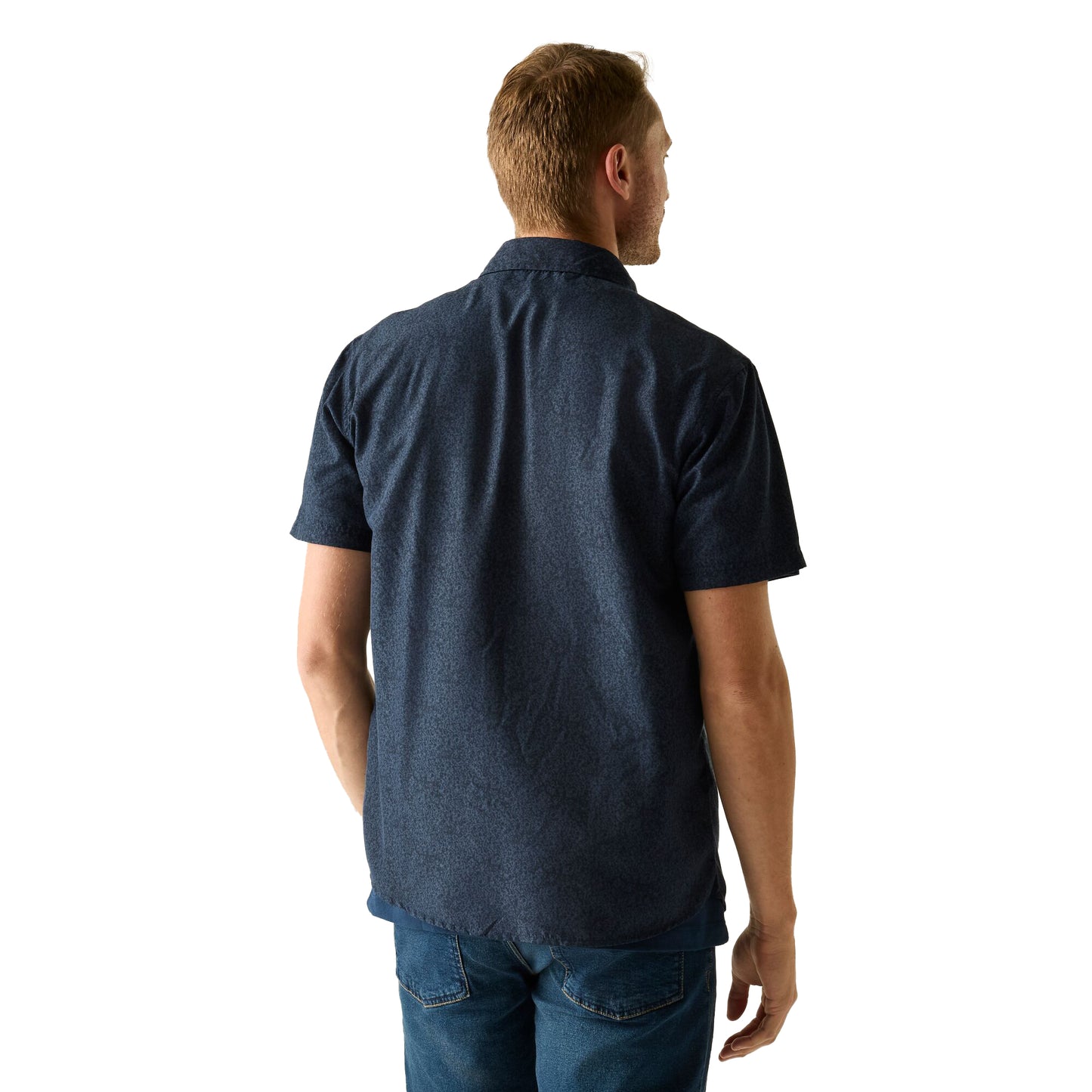 Night Sky - Pack Shot - Regatta Mens Mindano Textured Shirt
