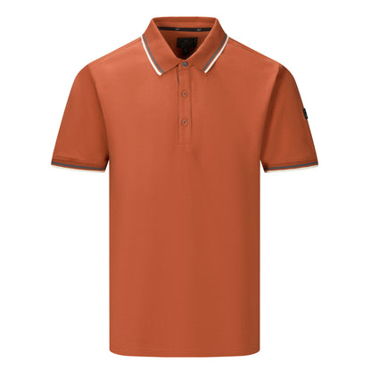 Brick - Front - Regatta Mens Adryan Polo Shirt