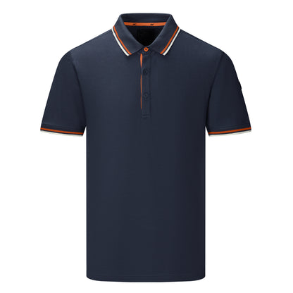 Navy - Front - Regatta Mens Adryan Polo Shirt