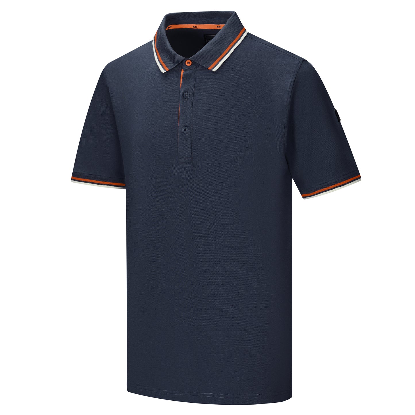 Navy - Side - Regatta Mens Adryan Polo Shirt