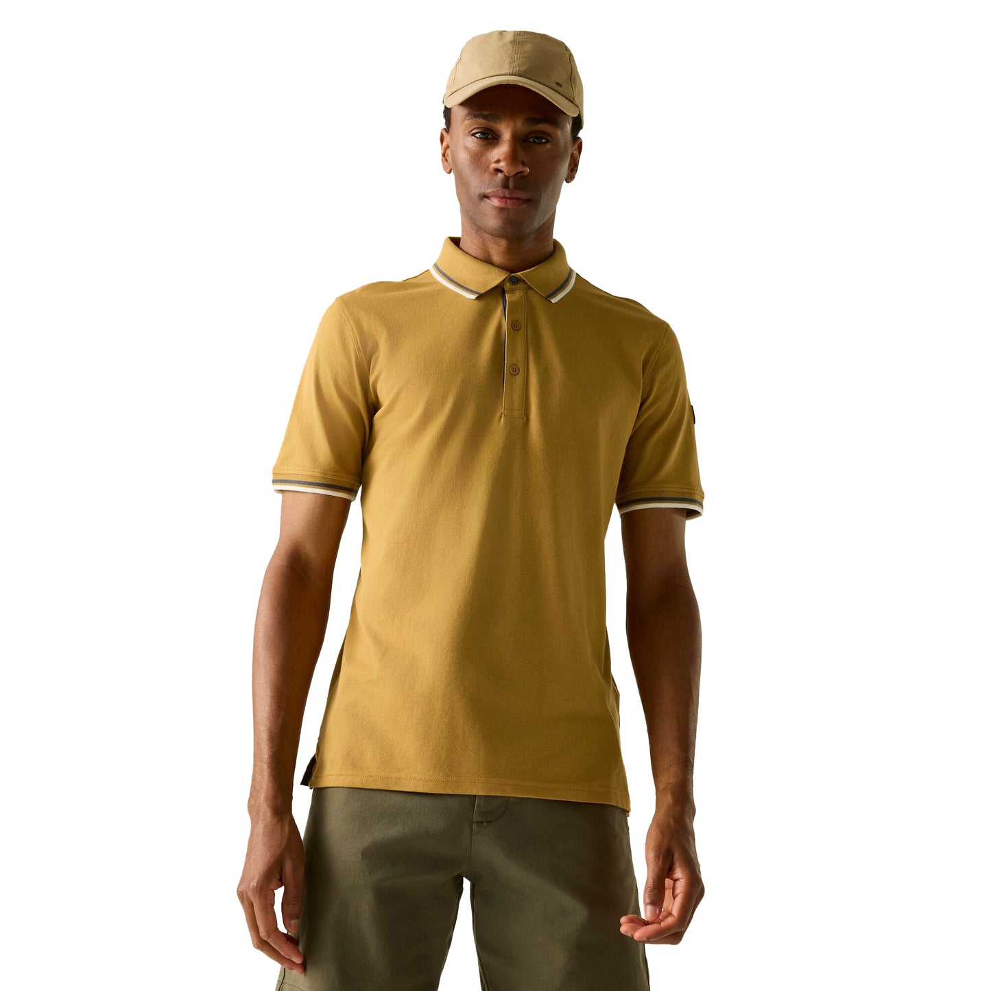 Wood Brown - Lifestyle - Regatta Mens Adryan Polo Shirt