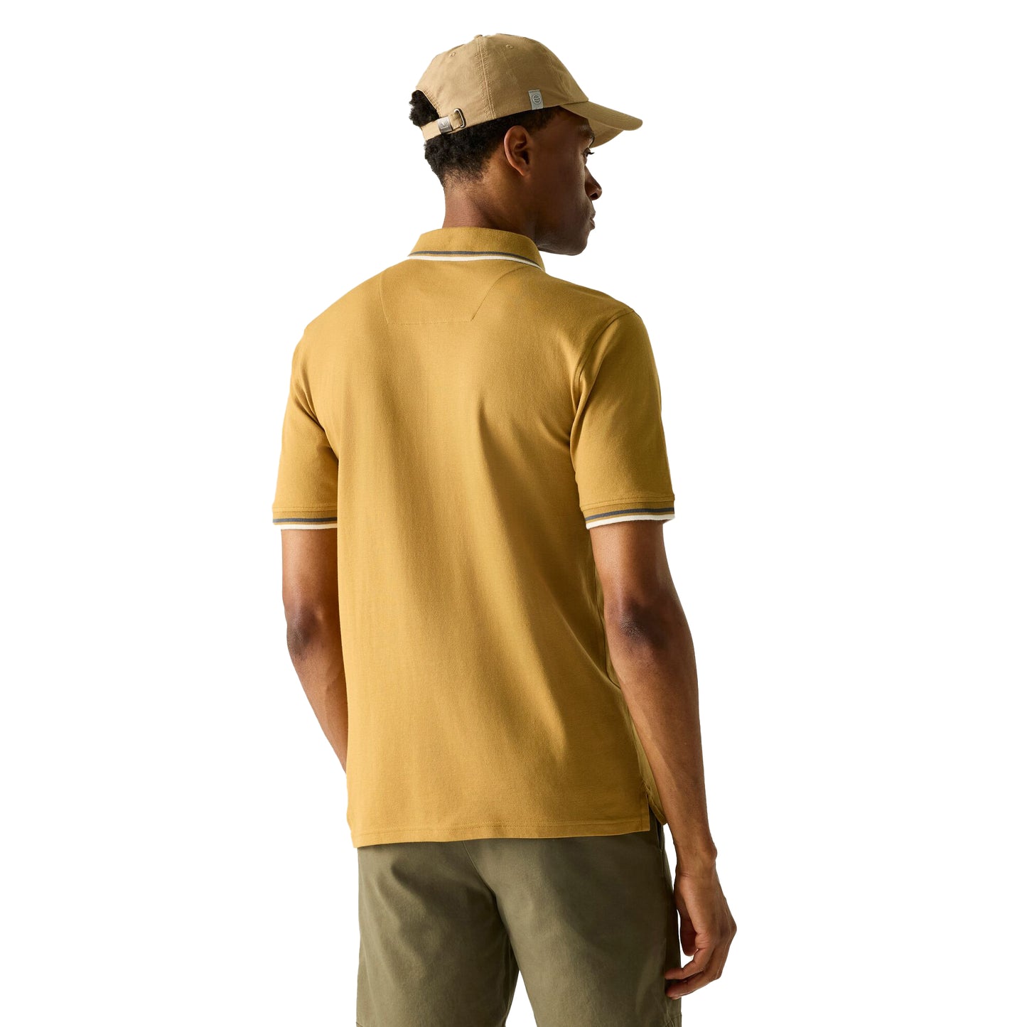 Wood Brown - Pack Shot - Regatta Mens Adryan Polo Shirt