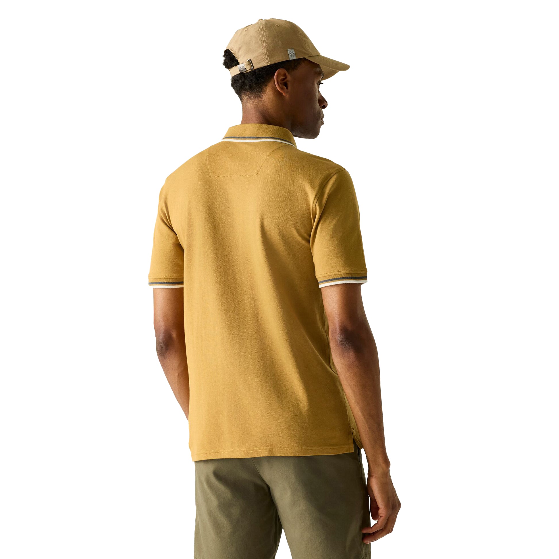 Wood Brown - Pack Shot - Regatta Mens Adryan Polo Shirt