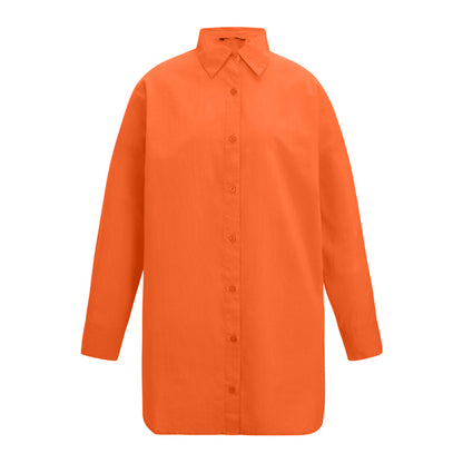 Tangerine Tango - Front - Regatta Womens-Ladies Prena Cover Up Plain Beach Shirt