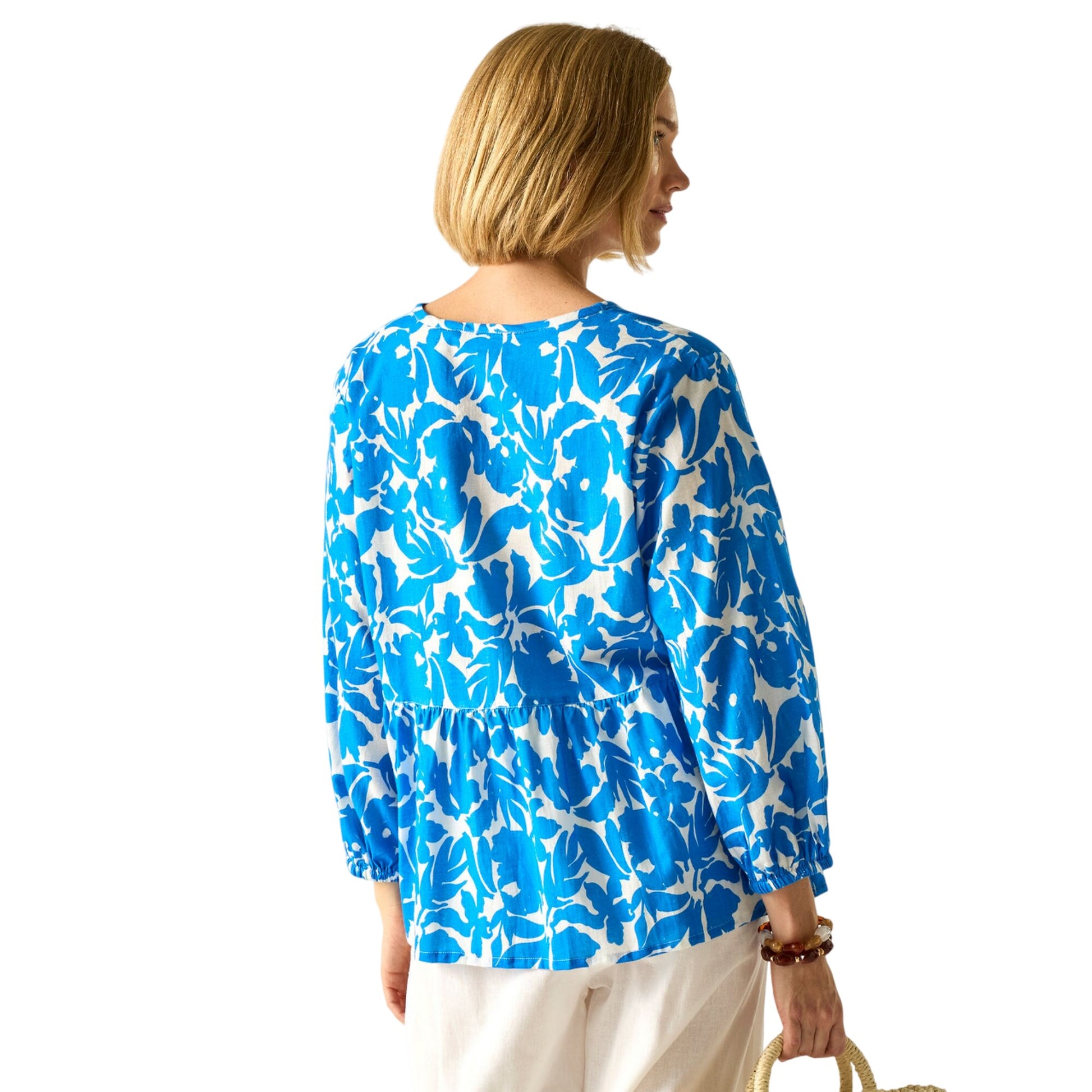 Blue - Back - Regatta Womens-Ladies Primden Fleur Bloom Shirt