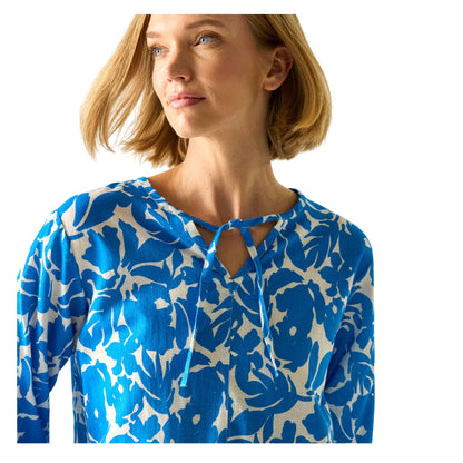 Blue - Side - Regatta Womens-Ladies Primden Fleur Bloom Shirt
