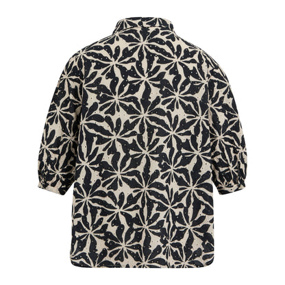 Beige - Back - Regatta Womens-Ladies Nofino Abstract Floral Shirt