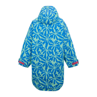Blue-Pink Lemonade - Back - Regatta Childrens-Kids Floral Changing Robe