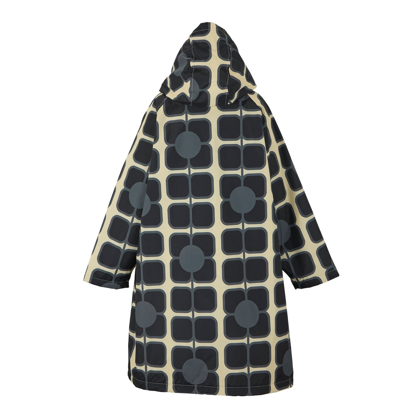 Monochrome - Back - Regatta Girls Orla Kiely Poppy Changing Robe