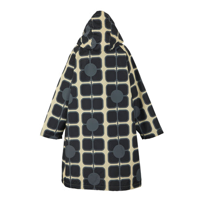 Monochrome - Back - Regatta Girls Orla Kiely Poppy Changing Robe