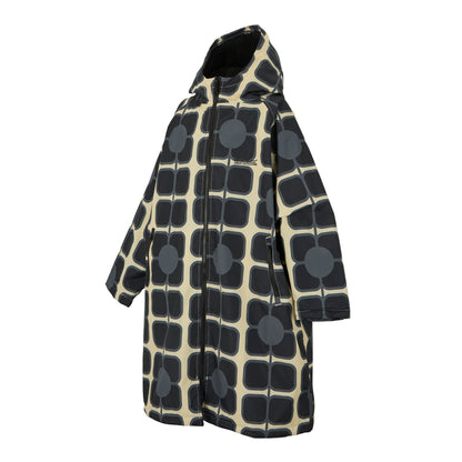 Monochrome - Side - Regatta Girls Orla Kiely Poppy Changing Robe