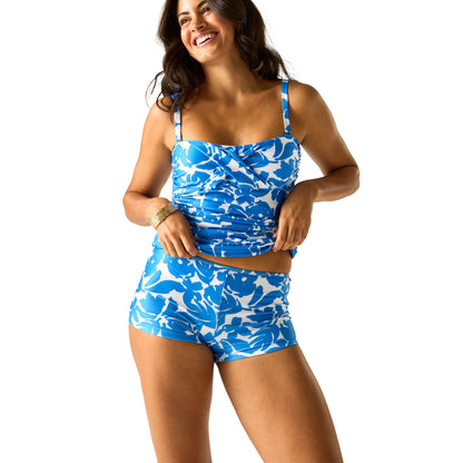 Blue - Lifestyle - Regatta Womens-Ladies Aceana Fleur Bloom Bikini Shorts