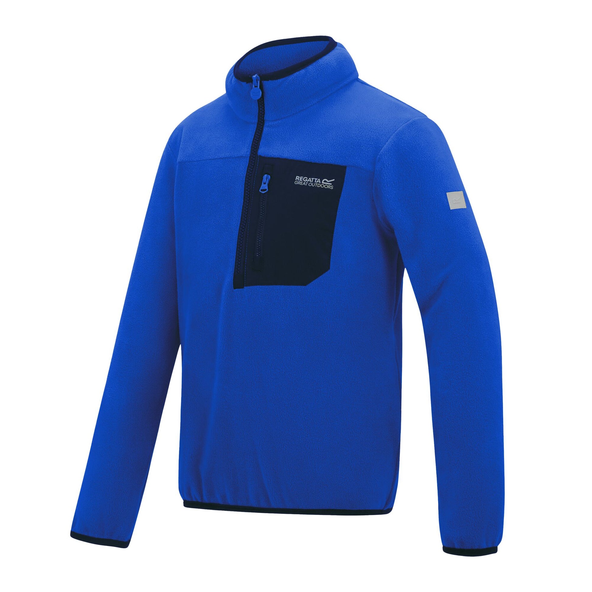 Olympian Blue - Side - Regatta Childrens-Kids Frankie Half Zip Fleece Top