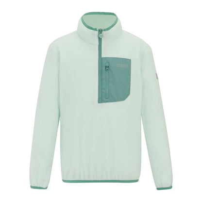 Ocean Mist - Front - Regatta Childrens-Kids Frankie Half Zip Fleece Top