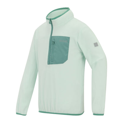 Ocean Mist - Side - Regatta Childrens-Kids Frankie Half Zip Fleece Top