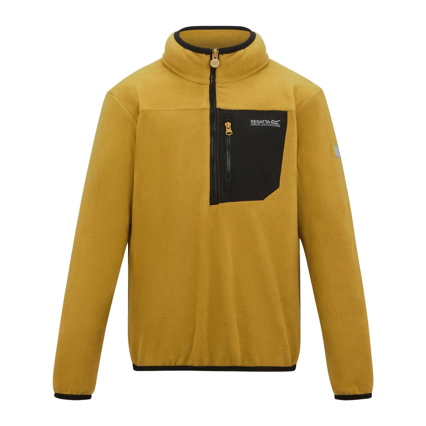 Wood Brown - Front - Regatta Childrens-Kids Frankie Half Zip Fleece Top