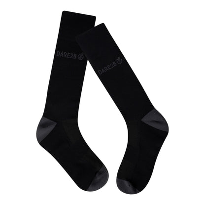 Black - Back - Dare 2B Unisex Adult Performance Cycling Socks