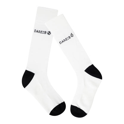 White - Back - Dare 2B Unisex Adult Performance Cycling Socks