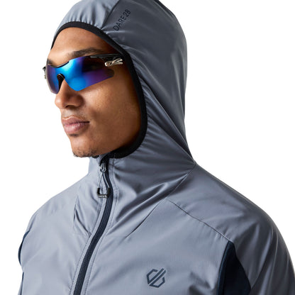 Mercury-Navy - Side - Dare 2B Mens Endurance Two Tone Stretch Midlayer