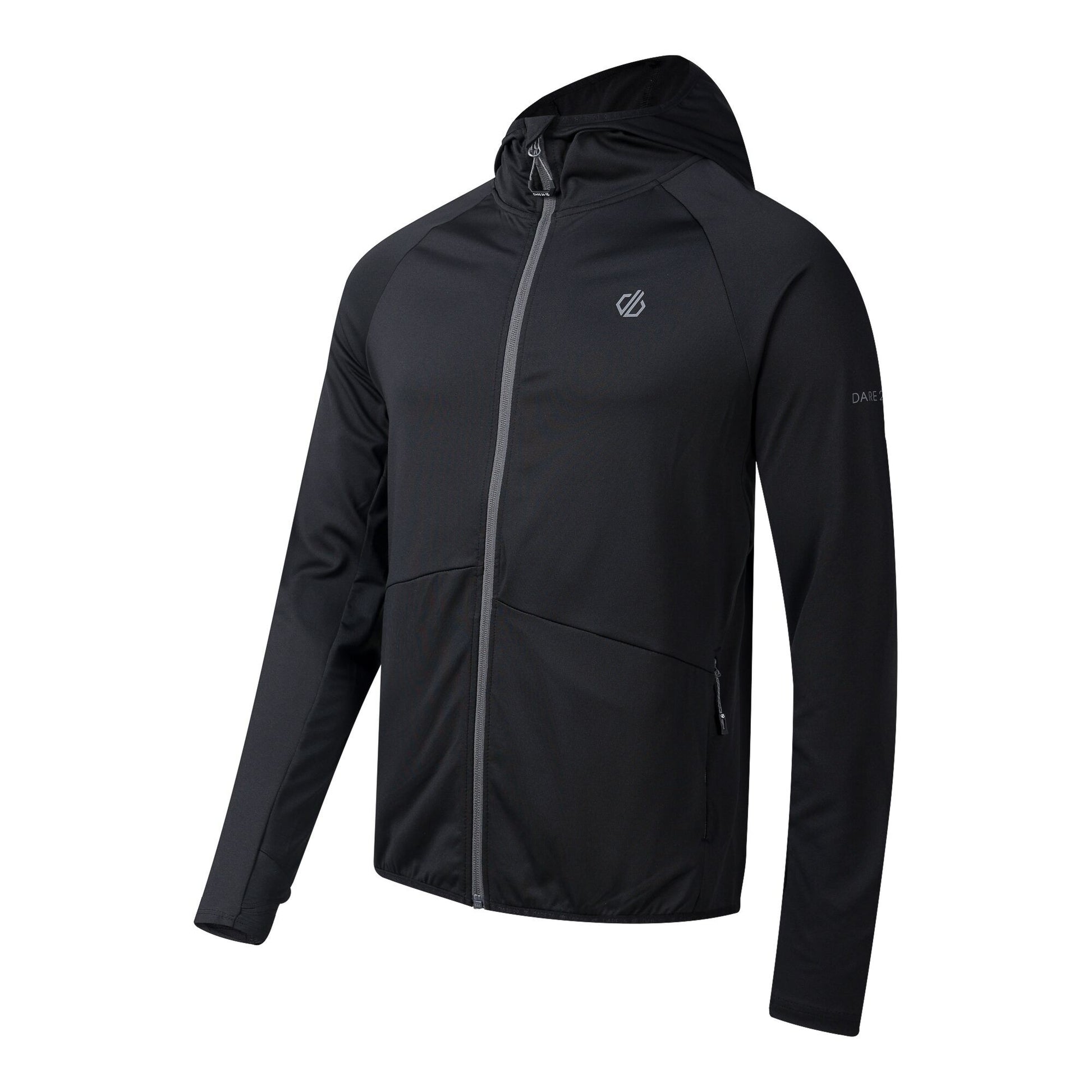 Black - Side - Dare 2B Mens Assimilate II Logo Midlayer