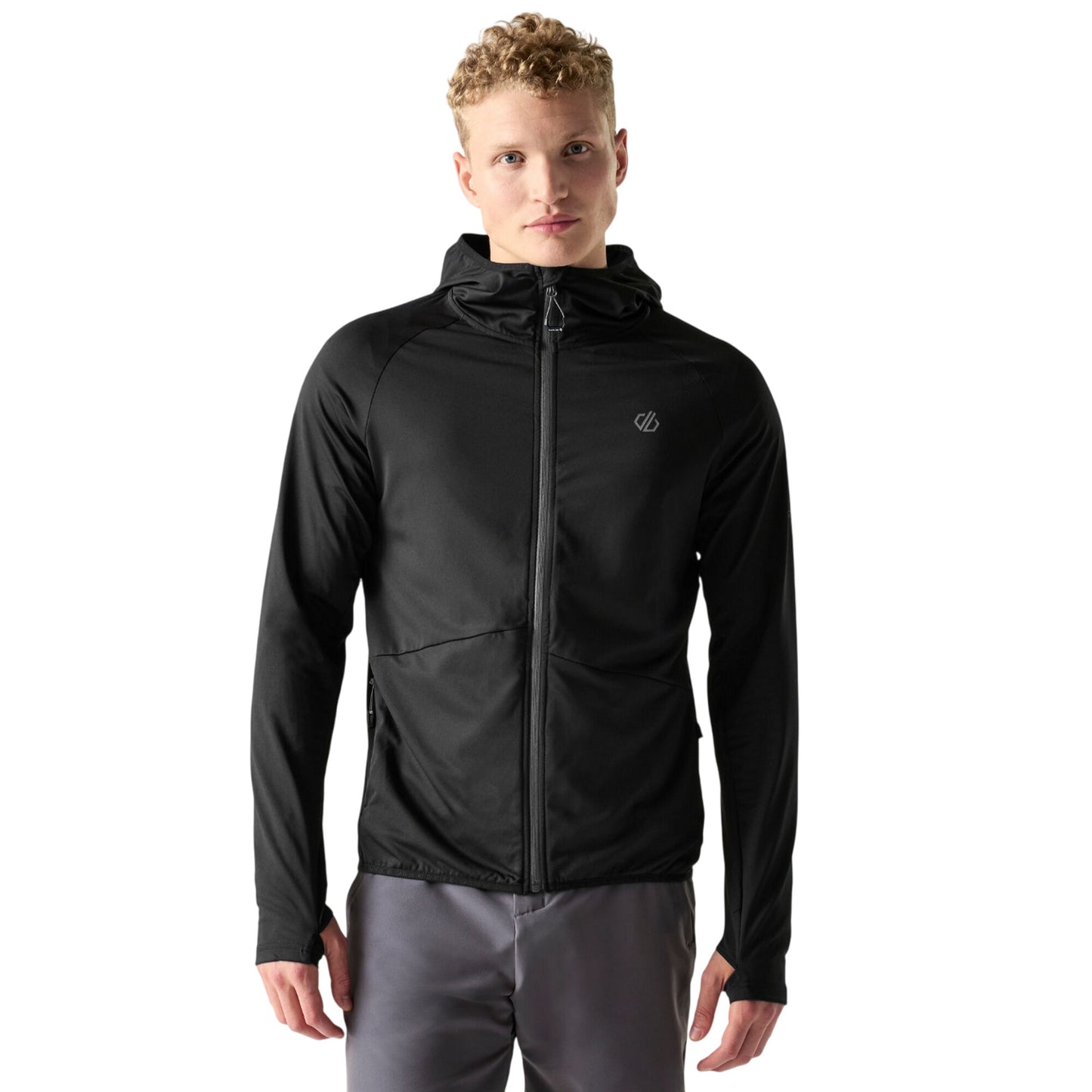 Black - Lifestyle - Dare 2B Mens Assimilate II Logo Midlayer