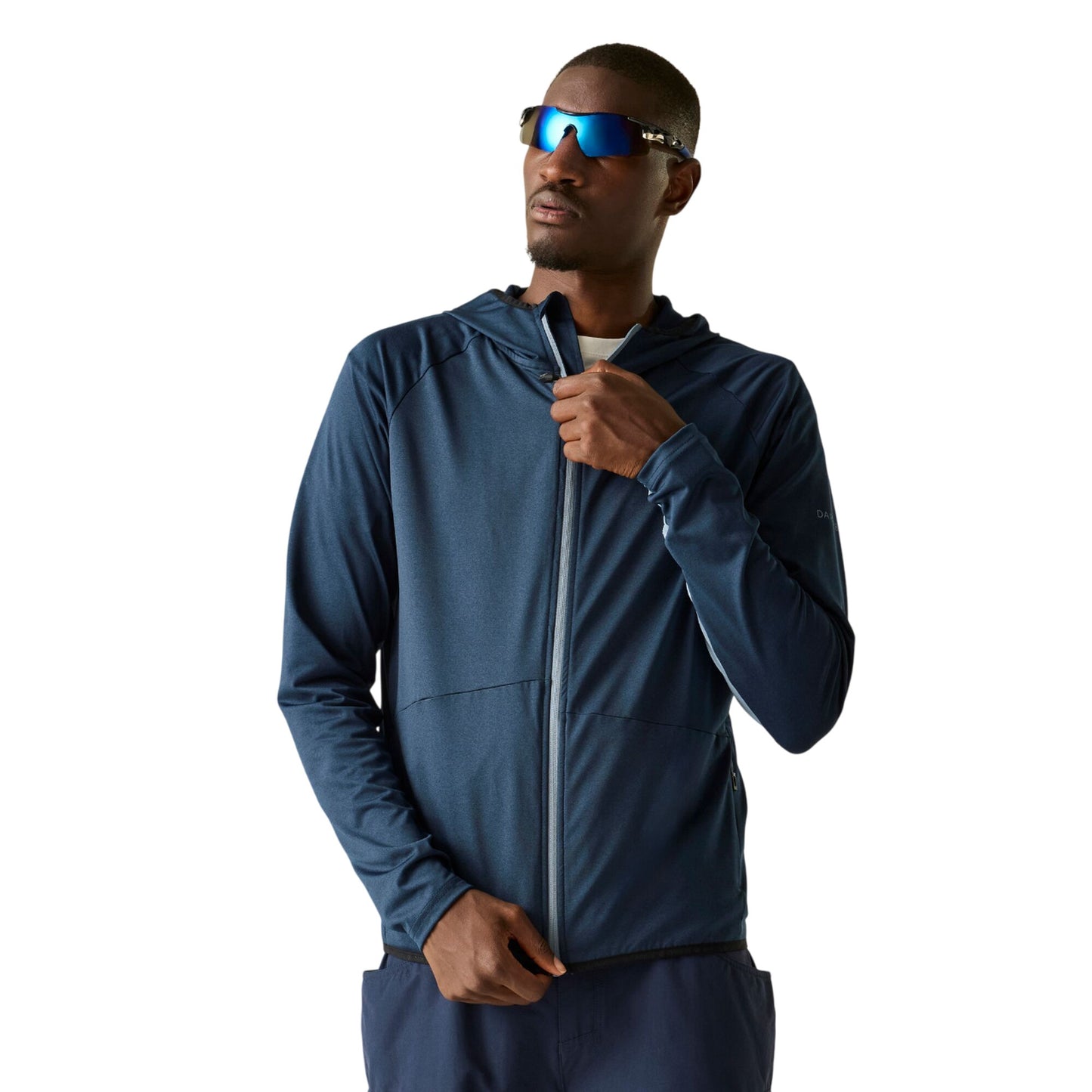 Navy - Front - Dare 2B Mens Assimilate II Logo Midlayer