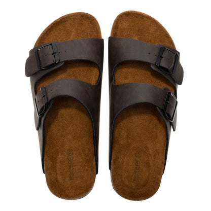 Peat - Close up - Regatta Womens-Ladies Mia Logo Double Strap Sandals